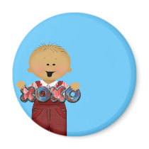 XOXO Boy magnets