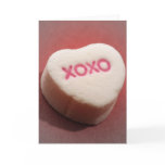 XOXO candy heart Card
