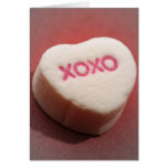 XOXO candy heart Card