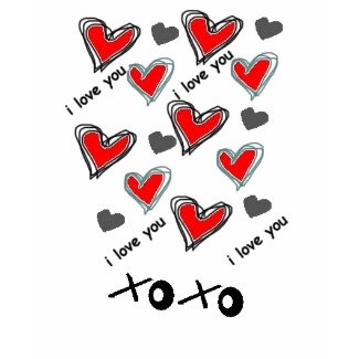 xoxo HEART DESIGN shirt
