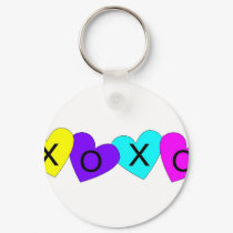 XOXO Hearts keychains
