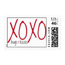 XOXO hugs & kisses stamp