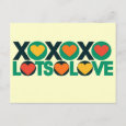 XOXO Lots of Love Post Cards