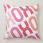 XOXO Love & Kisses Valentine's Day Custom Cushion Pillow