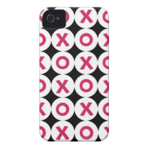 XOXO Love Pink and Black iPhone 4/4s Case-Mate ID