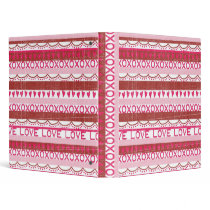 XOXO Love Scrapbook Album ~ ZAZZLE FEATURED DESIGN Vinyl Binder