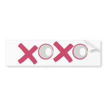 xoxo, love you! bumper stickers