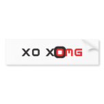 xoxo omg bumper stickers