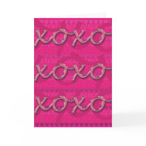 xoxo Valentine Card by calmesjill xoxo Valentine Card