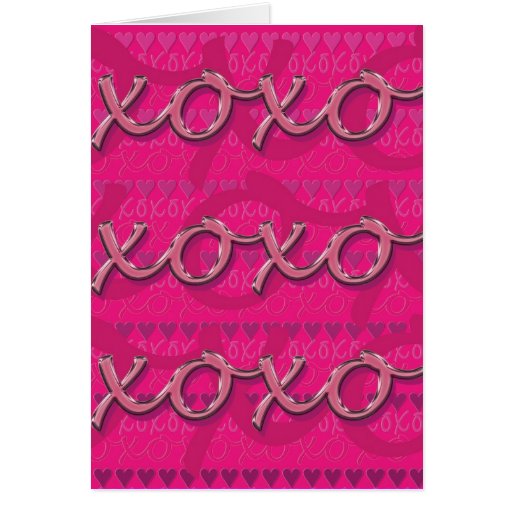 xoxo Valentine Card | Zazzle