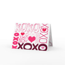 XOXO Valentine Greeting Card