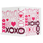 XOXO Valentine Kisses & Hugs binders