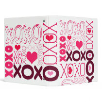 XOXO Valentine Kisses & Hugs Binders
