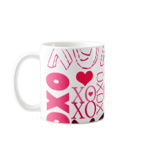 XOXO Valentine Kisses & Hugs Coffee Mugs