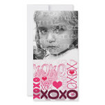 XOXO Valentine Kisses & Hugs photo cards