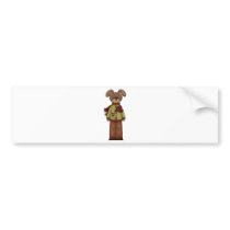 xoxo valentine puppy dog bumper sticker