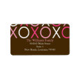 XOXO Valentine's Day Custom Address Labels