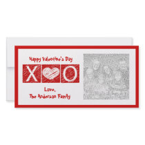 XOXO Valentine's Day Photo Cards