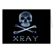 XRAY PIRATE Flag RADIOLOGY JOLLY ROGER Greeting Cards