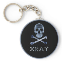 XRAY PIRATE Flag RADIOLOGY JOLLY ROGER Keychains