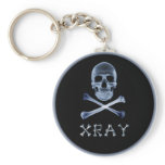 XRAY PIRATE Flag RADIOLOGY JOLLY ROGER keychains