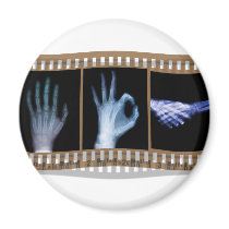 XRAY SIGN LANGUAGE FILM - HAND OK HANDSHAKE magnets by medicalpeople XRAY SIGN LANGUAGE FILM - HAND OK HANDSHAKE magnets