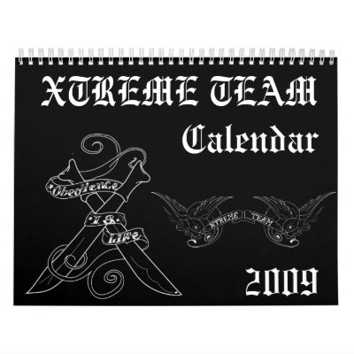 xtreme team calendar by voltaire777
