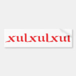 xulxulxul bumper sticker