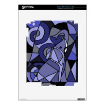 XW- Abstract Art Elephant Design Decal For The iPad 2