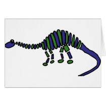 XX- Abstract Art Brontosaurus Dinosaur Cards