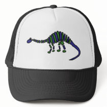 XX- Abstract Art Brontosaurus Dinosaur Mesh Hats