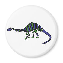 XX- Abstract Art Brontosaurus Dinosaur Refrigerator Magnets