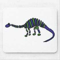 XX- Abstract Art Brontosaurus Dinosaur Mouse Pads