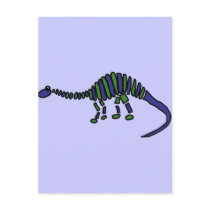 XX- Abstract Art Brontosaurus Dinosaur Postcard