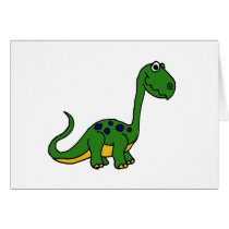 XX- Adorable Cute Dinosaur Cartoon Card