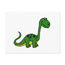 XX- Adorable Cute Dinosaur Cartoon Postcard