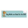 XX- Adorable Stick Figure Puppy Dog Cartoon Bumper Sticker