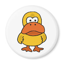 XX- Angry Duck Cartoon Magnet