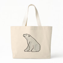 XX- Artistic Polar Bear Canvas Bag