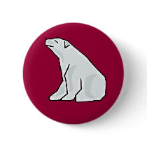 XX- Artistic Polar Bear Buttons