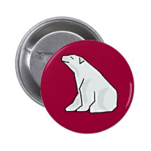 XX- Artistic Polar Bear Buttons