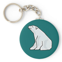 XX- Artistic Polar Bear Keychain
