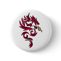 XX- Awesome Dragon Art Pinback Button