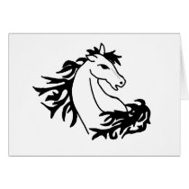 XX- Awesome Horse Art  Design Card