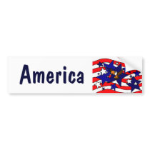 XX- Awesome Independence Day Flag Art Bumper Stickers