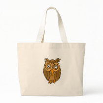 XX- Awesome Owl Cartoon Canvas Bags