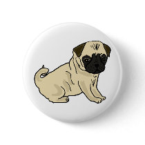 XX- Awesome Pug Pinback Buttons