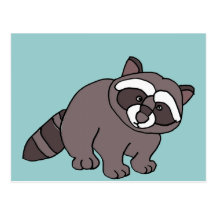 XX- Awesome Raccoon Post Card