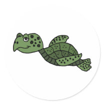 XX- Awesome Sea Turtle Sticker