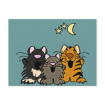 XX- Awesome Singing Cats Postcards